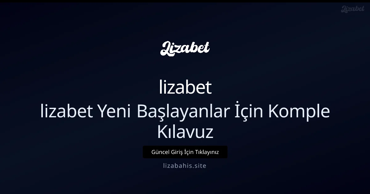 lizabet Yeni Başlayanlar İçin Komple Kılavuz 2026 Türkiye - lizabet rehber görseli